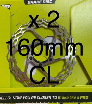 2 Discos de Freno Galfer 160mm Center Lock