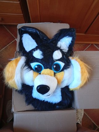 Máscara de disfraz tipo fursuit