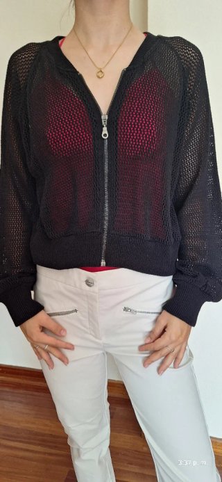 Cazadora Bomber Calada Negra