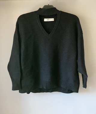 Jersey largo Zara negro