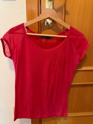 Camiseta Manga Corta Roja Shana
