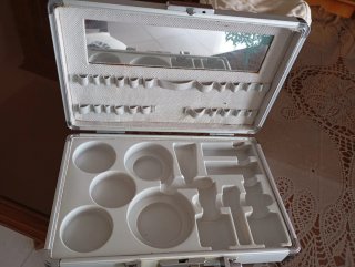 Maletín de Maquillaje Plateado