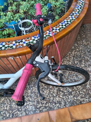 Bicicleta Infantil Blanca y Rosa
