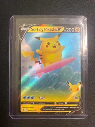Carta Pokémon Surfing Pikachu V