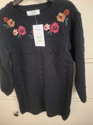 Vestido de lana niña Primark azul