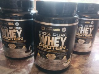 3 Botes Vacíos de Proteína Whey