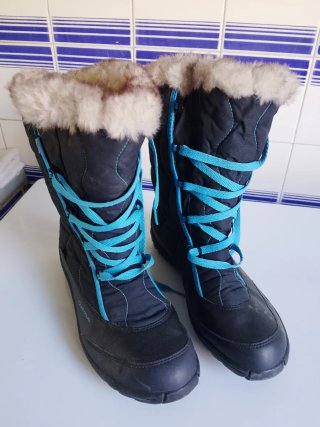 Botas de Nieve Quechua Negras y Azules