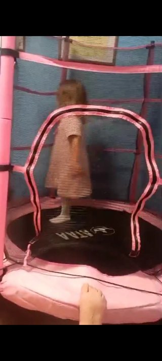 Cama Elástica Infantil Rosa
