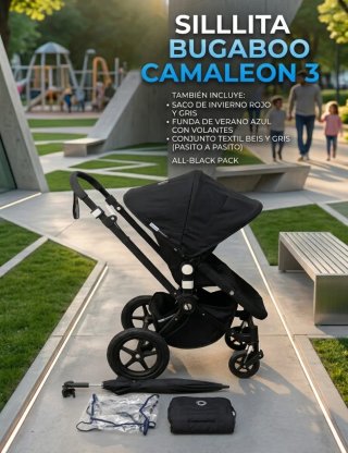 Sillita Bugaboo Cameleon 3 All-Black