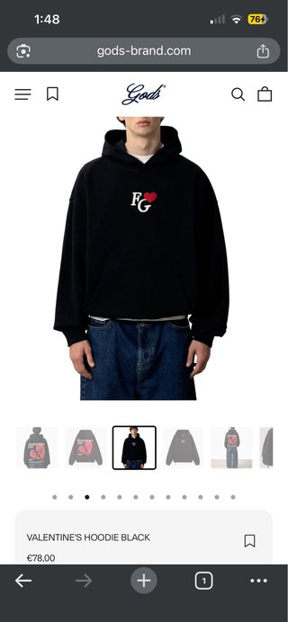 Sudadera Fake Gods Valentine's Hoodie