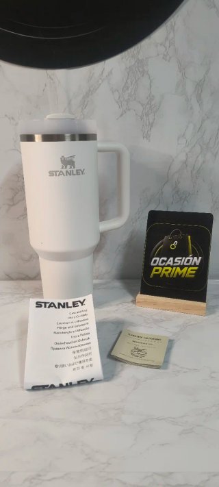 Vaso Stanley con asa.Blanco mate.B103