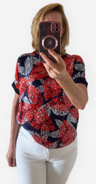 Blusa Estampada Carolina Herrera NUEVA
