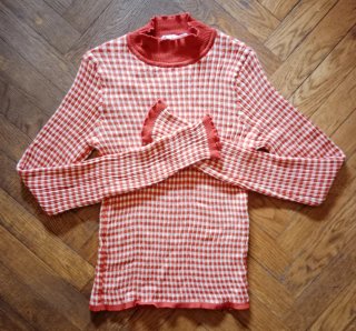 Jersey de Cuadros Naranja y Blanco
