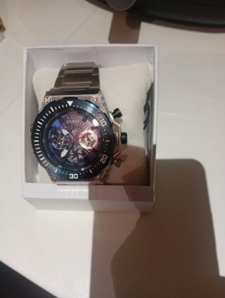 Reloj Guess Plateado y Azul