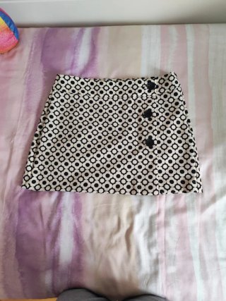 Falda corta estampada