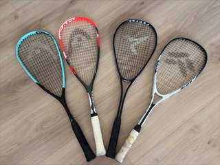 Pack de 4 raquetas de squash