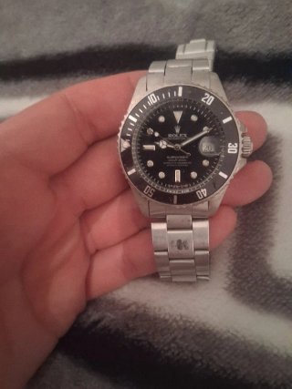 Reloj Rolex Submariner Plateado y Negro