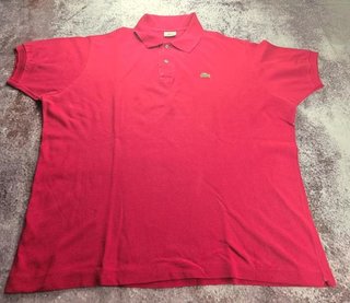 Polo Lacoste Rojo Talla XL