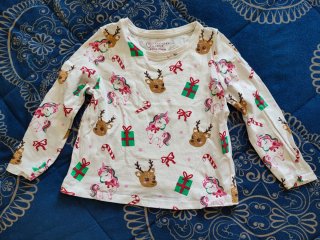 Blusa de Natal Primark Tamanho 3 Anos