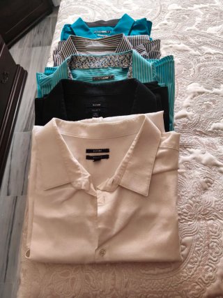 Lote de 5 camisas de caballero talla 5XL.
