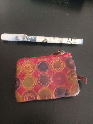 Monedero de Cuero Estampado