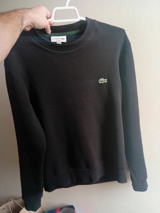 Sudadera Lacoste Negra Talla XS