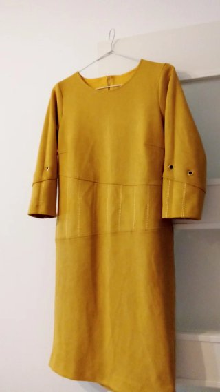 Vestido Elegante Amarillo Talla 40