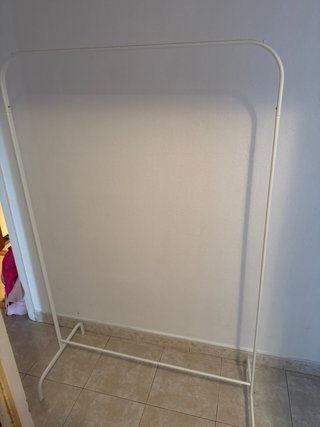 Dos Burros de ropa IKEA blanco