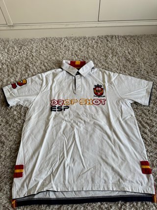 Camiseta Polo Drop Shot Blanca Talla L