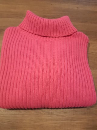 Jersey de Canalé Cuello Alto Rosa