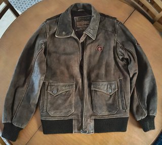 Chaqueta de Piel Estilo Vintage