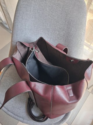 Bolso de Piel Burdeos