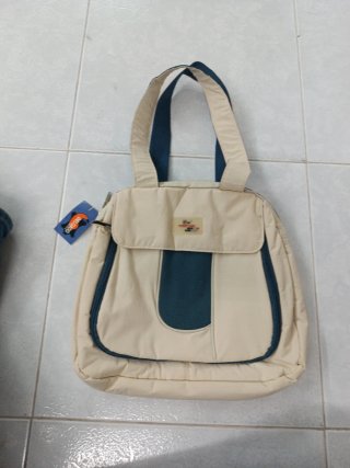 Bolso Delgo Beige y Azul