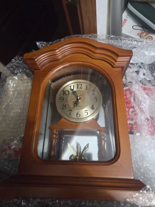 Reloj de Pared quartz de Madera Estilo Clásico