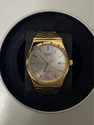 Reloj Casio MTP-B145 Dorado y Plateado