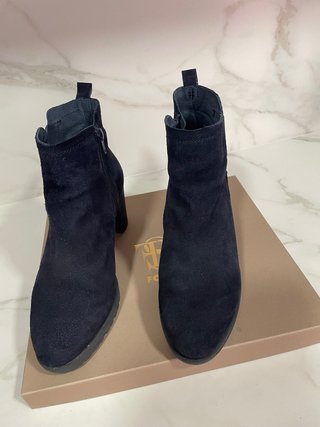 Botines de Ante Azul Marino
