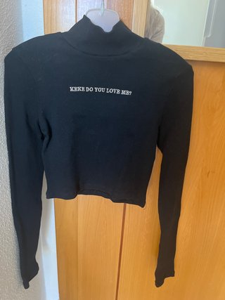 Jersey corto negro con mensaje