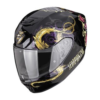 Casco Scorpion Exo-391 Mumia Negro Camaleon