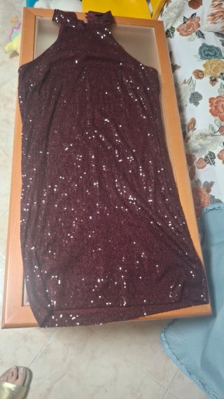 Vestido de lentejuelas rojo