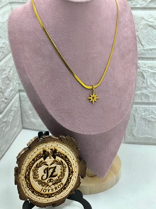 Gargantilla One Piece Acero Chapado en Oro