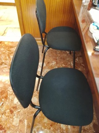 2 Sillas de Oficina Negras