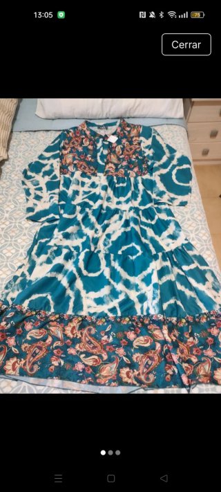 Vestido largo estampado