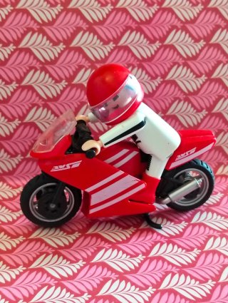 Moto Playmobil con Figura
