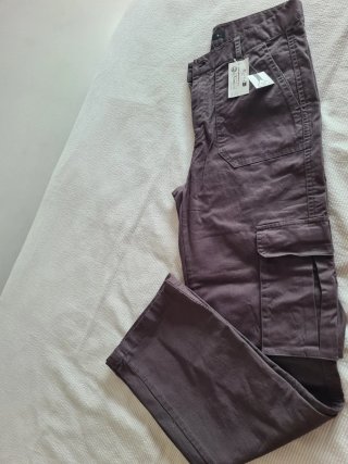 Pantalón Cargo Gris Talla S