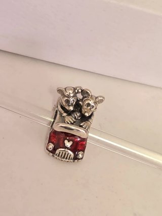Charm Pandora Coche con Ratones
