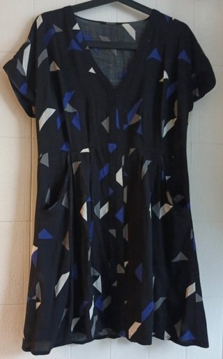 Vestido estampado geométrico