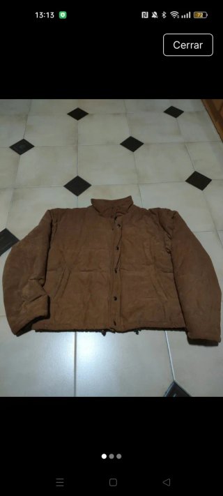 Chaquetón marrón de mujer