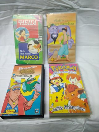 Lote de 4 Películas VHS Infantiles