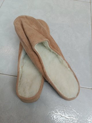 Pantuflas babuchas de Piel Forradas de borrego.