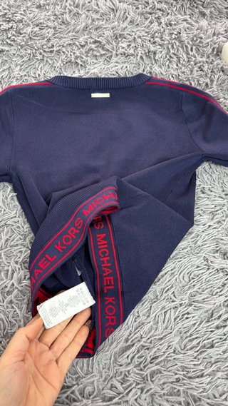 Top Michael Kors Azul y Rojo